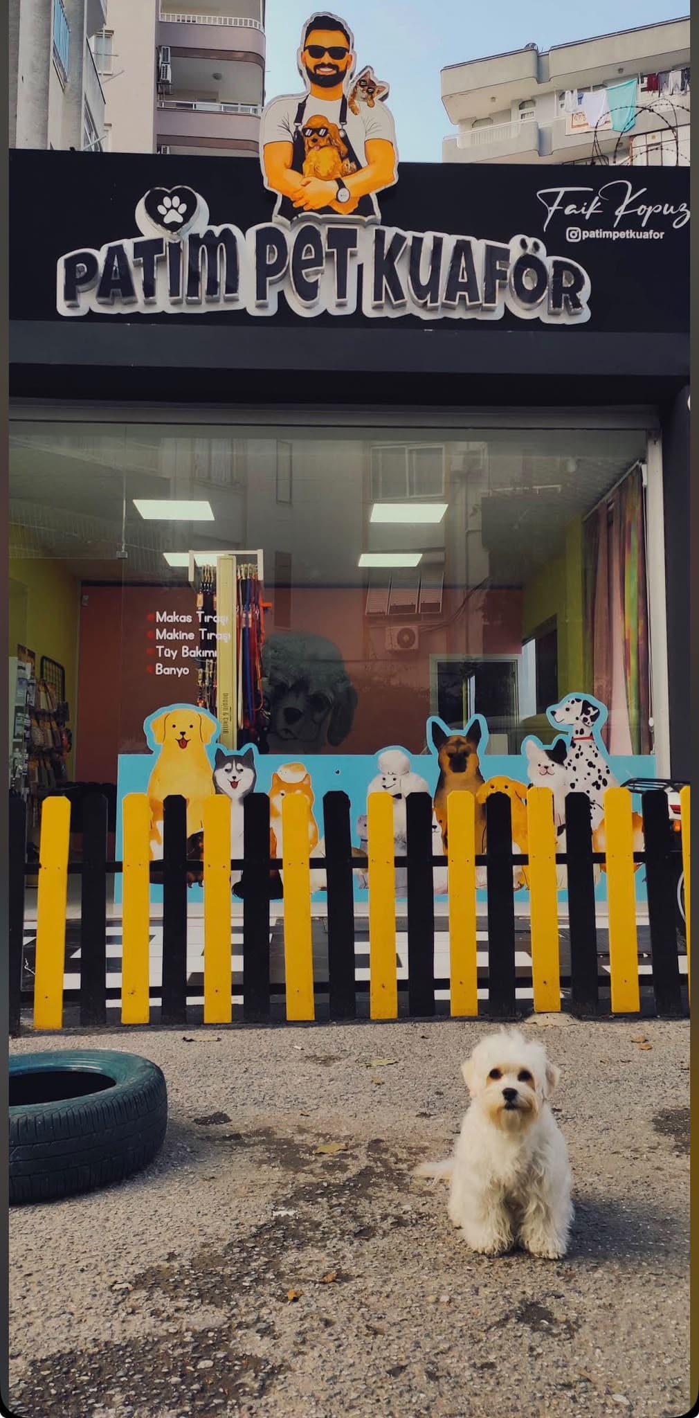 Patim Pet Kuaför storefront in Çukurova, Adana